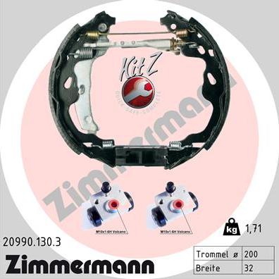 Zimmermann 20990.130.3 - Əyləc Başlığı Dəsti furqanavto.az