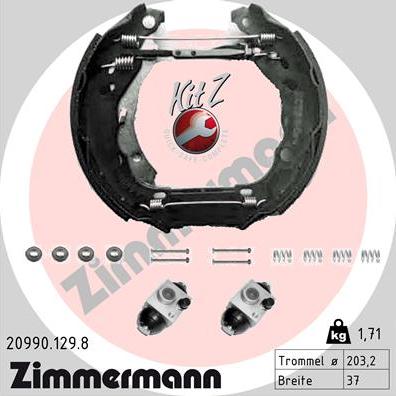 Zimmermann 20990.129.8 - Əyləc Başlığı Dəsti furqanavto.az