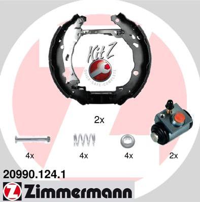 Zimmermann 20990.124.1 - Əyləc Başlığı Dəsti furqanavto.az