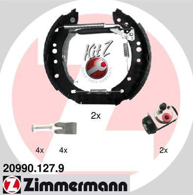 Zimmermann 20990.127.9 - Əyləc Başlığı Dəsti furqanavto.az