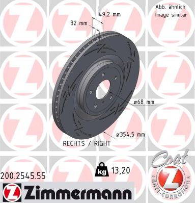 Zimmermann 200.2545.55 - Əyləc Diski furqanavto.az