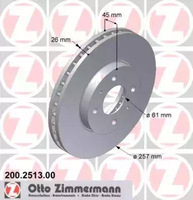 Zimmermann 200.2513.00 - Əyləc Diski furqanavto.az