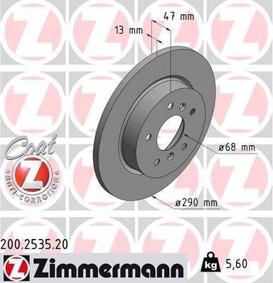 Zimmermann 200.2535.20 - Əyləc Diski furqanavto.az