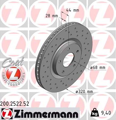 Zimmermann 200.2522.52 - Əyləc Diski furqanavto.az