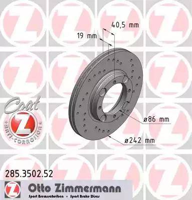 Zimmermann 285.3502.52 - Əyləc Diski furqanavto.az