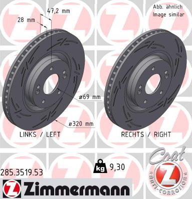 Zimmermann 285.3519.53 - Əyləc Diski furqanavto.az