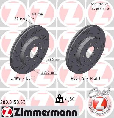 Zimmermann 280.3153.53 - Əyləc Diski furqanavto.az