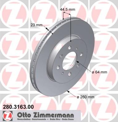 Zimmermann 280.3163.00 - Əyləc Diski furqanavto.az