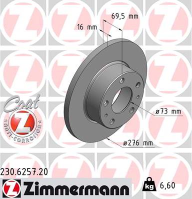 Zimmermann 230.6257.20 - Əyləc Diski furqanavto.az