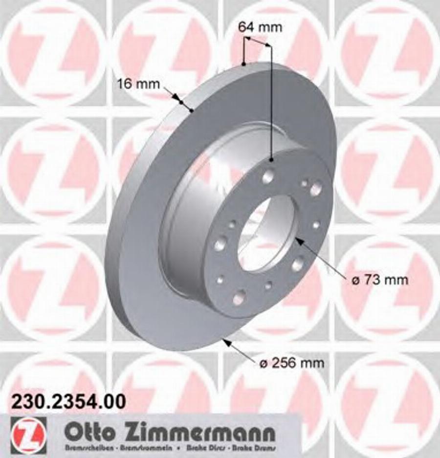 Zimmermann 230 2354 00 - Əyləc Diski furqanavto.az