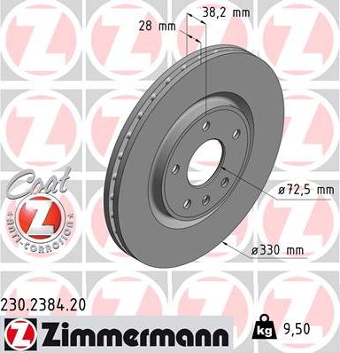 Zimmermann 230.2384.20 - Əyləc Diski furqanavto.az