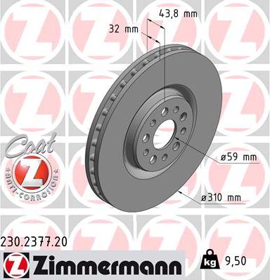 Zimmermann 230.2377.20 - Əyləc Diski furqanavto.az