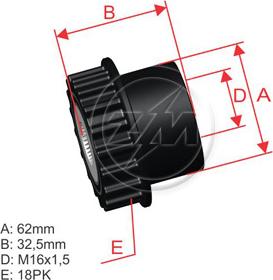 ZM ZM 96.000.90 - Kasnak, alternator, sərbəst dönərli mufta furqanavto.az