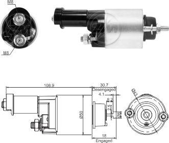 ZM ZM 9-705 - Solenoid açarı, başlanğıc furqanavto.az