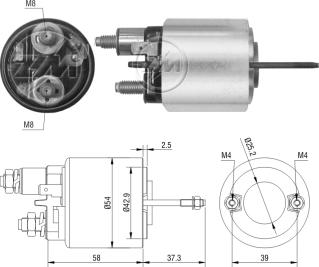 ZM ZM493 - Solenoid açarı, başlanğıc furqanavto.az