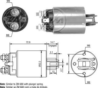 ZM ZM-581 - Solenoid açarı, başlanğıc furqanavto.az