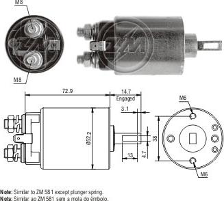 ZM ZM-680 - Solenoid açarı, başlanğıc furqanavto.az