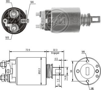 ZM ZM 687 - Solenoid açarı, başlanğıc furqanavto.az