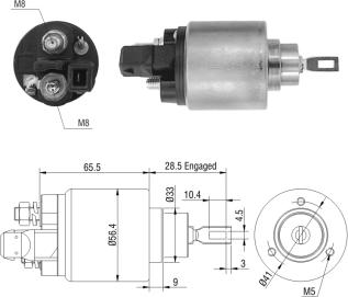 ZM ZM972 - Solenoid açarı, başlanğıc furqanavto.az