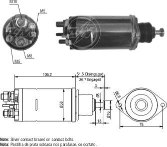 ZM ZM-811 - Solenoid açarı, başlanğıc furqanavto.az