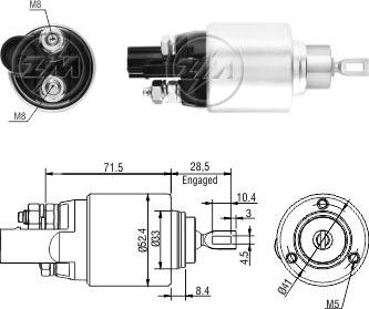 ZM ZM8381 - Solenoid açarı, başlanğıc furqanavto.az