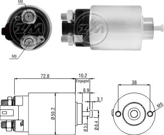 ZM ZM392 - Solenoid açarı, başlanğıc furqanavto.az