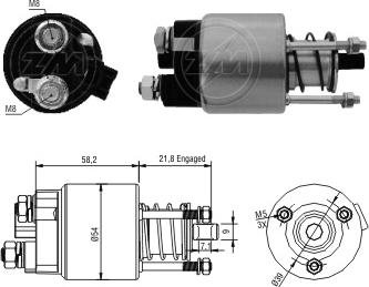 ZM ZM-397 - Solenoid açarı, başlanğıc furqanavto.az