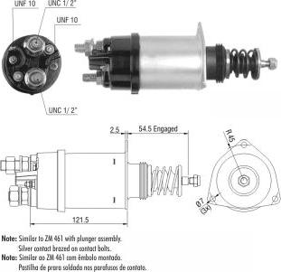 ZM ZM361 - Solenoid açarı, başlanğıc furqanavto.az