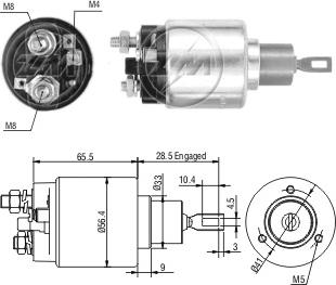 ZM ZM-3674 - Solenoid açarı, başlanğıc furqanavto.az