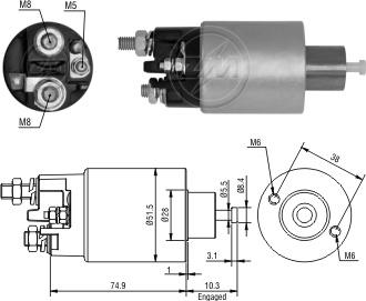 ZM ZM-2993 - Solenoid açarı, başlanğıc furqanavto.az