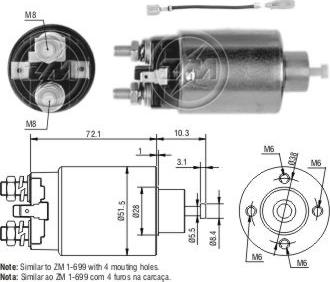 ZM ZM-2699 - Solenoid açarı, başlanğıc furqanavto.az