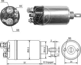 ZM ZM2629 - Solenoid açarı, başlanğıc furqanavto.az