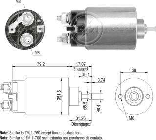 ZM ZM-760 - Solenoid açarı, başlanğıc furqanavto.az