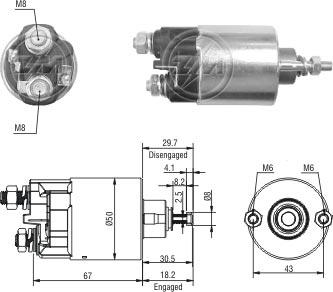 ZM ZM709 - Solenoid açarı, başlanğıc furqanavto.az