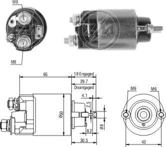 ZM ZM-707 - Solenoid açarı, başlanğıc furqanavto.az