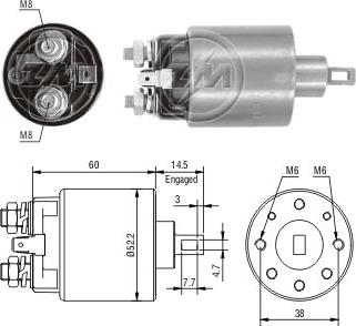 ZM ZM-710 - Solenoid açarı, başlanğıc furqanavto.az