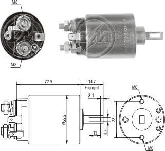 ZM ZM 785 - Solenoid açarı, başlanğıc furqanavto.az