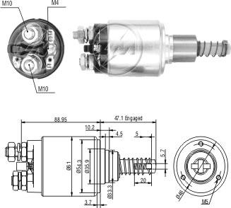 ZM ZM736 - Solenoid açarı, başlanğıc furqanavto.az