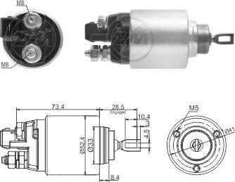 ZM ZM7381 - Solenoid açarı, başlanğıc furqanavto.az