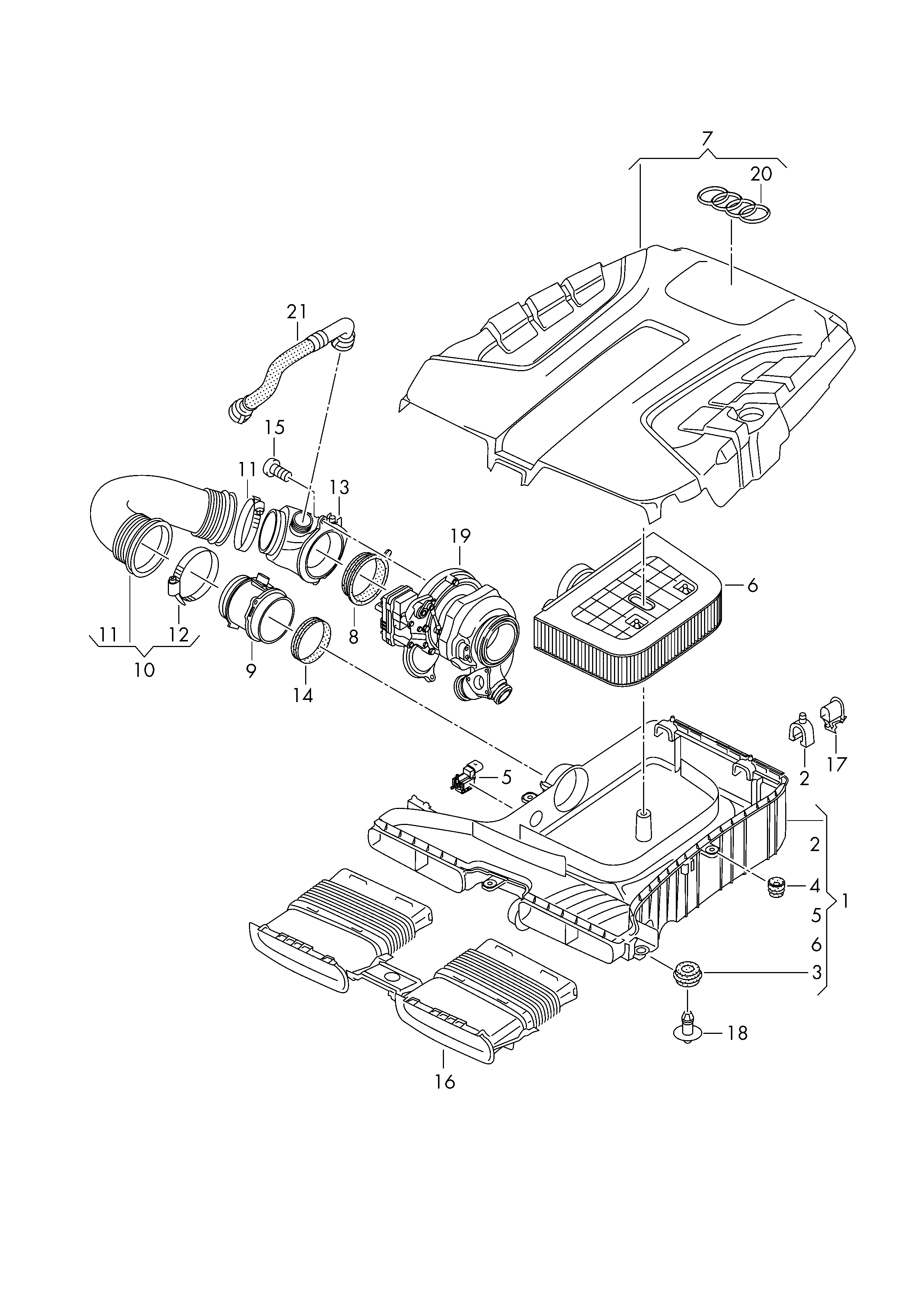 VAG 4M0 133 843 C - Hava filtri furqanavto.az