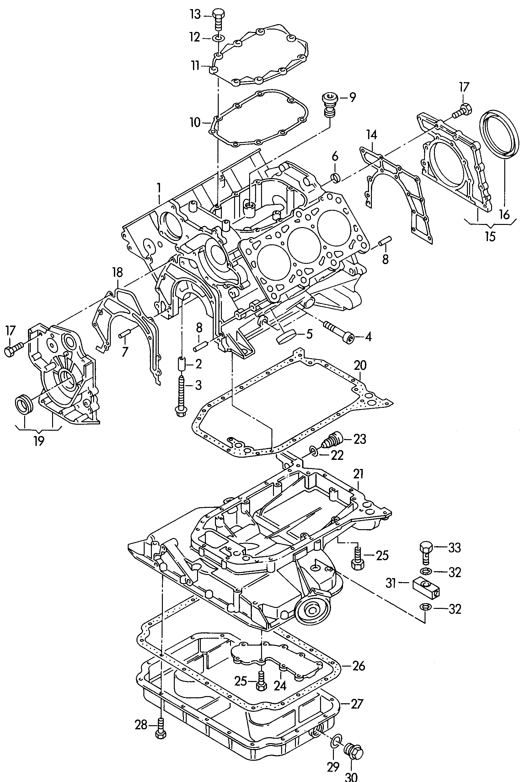 AUDI 078 198 011 - Conta dəsti, krank qutusu furqanavto.az