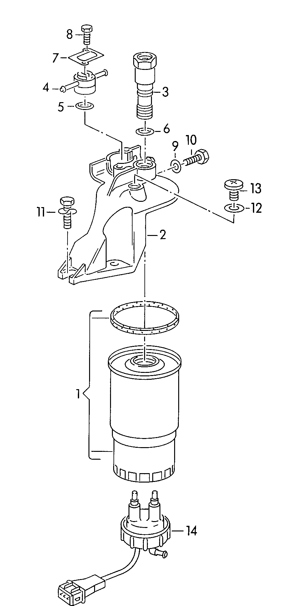 VAG 191 127 247 A - Valf, yanacaq filtri furqanavto.az