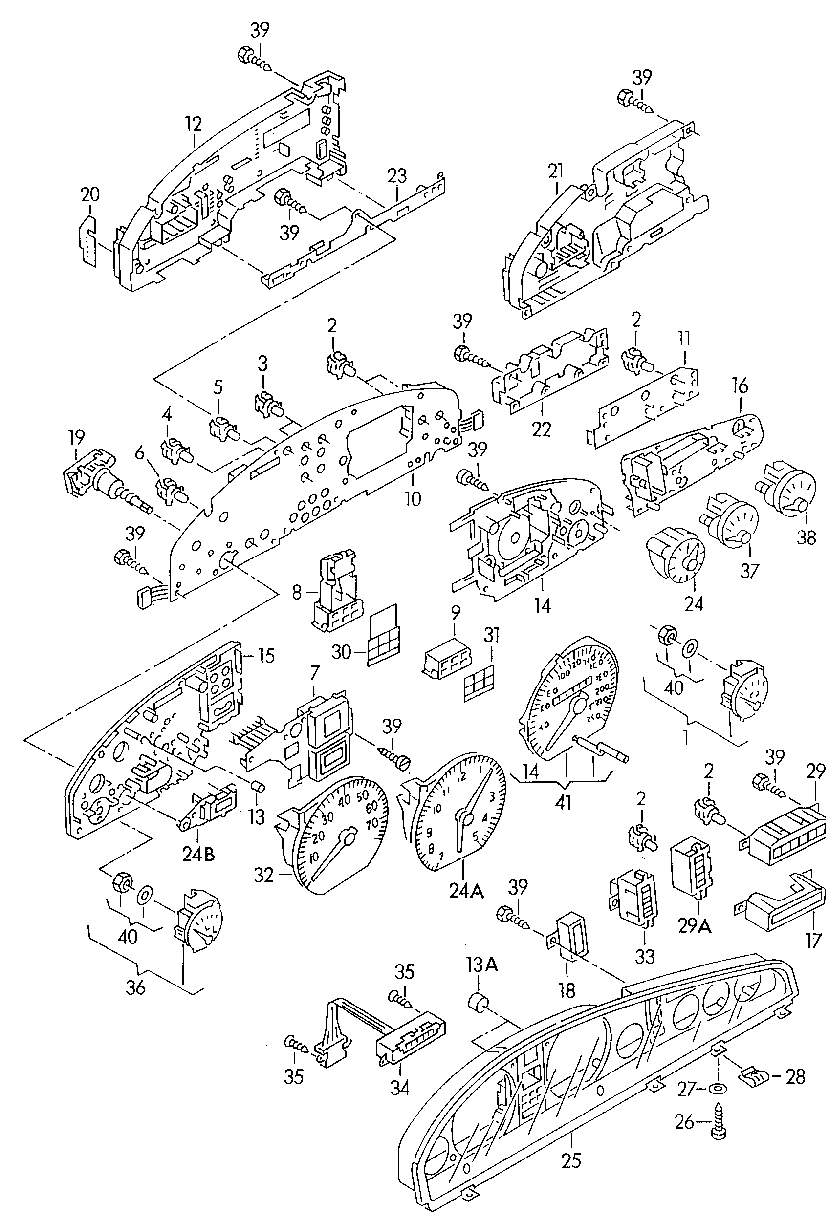 Seat N   017 751 2 - Lampa, alət işıqlandırması furqanavto.az