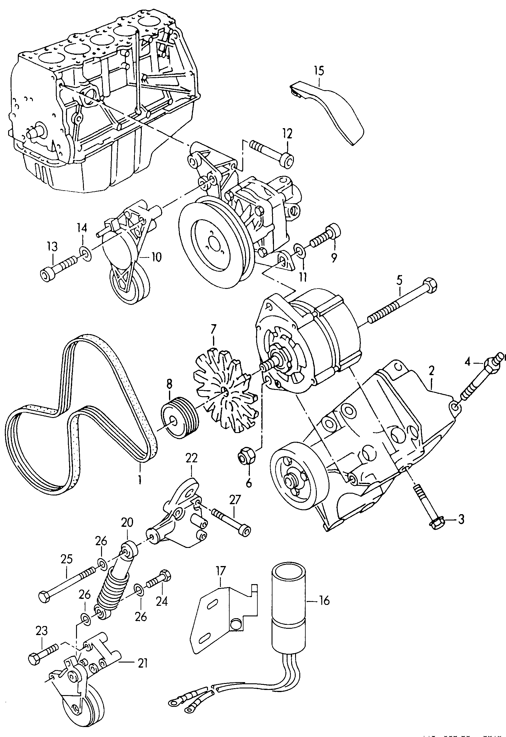 AUDI 054 903 137 A - V-yivli kəmər furqanavto.az