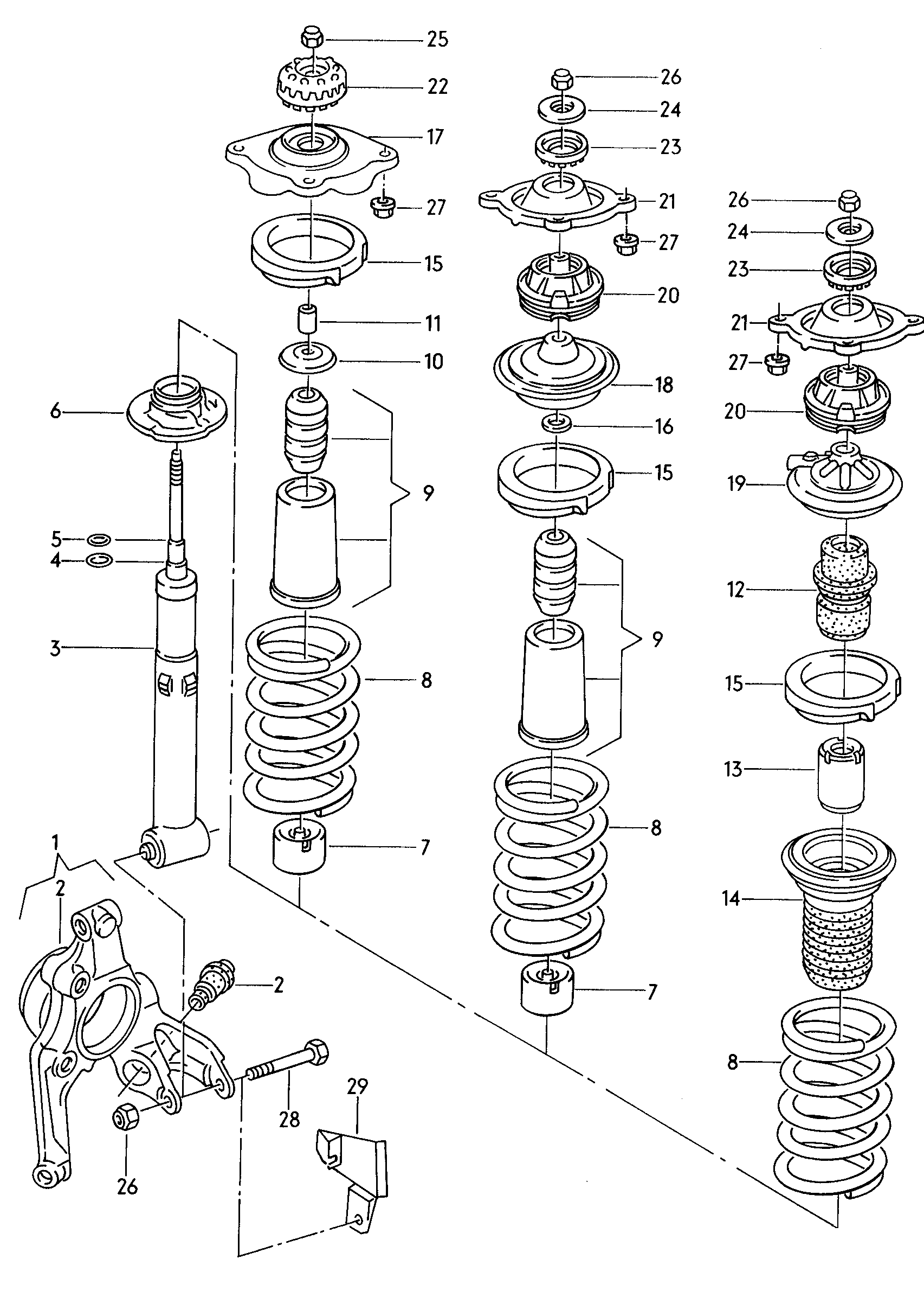 VW 4A5 513 031 - Shock absorbers furqanavto.az