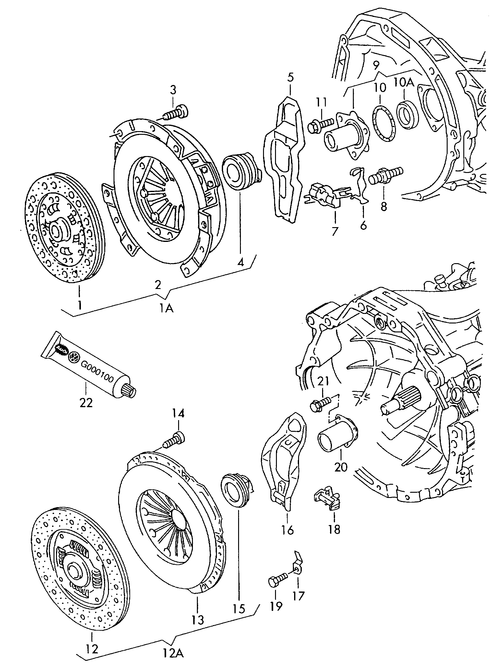 AUDI 078 141 123 E - Debriyaj təzyiq lövhəsi furqanavto.az