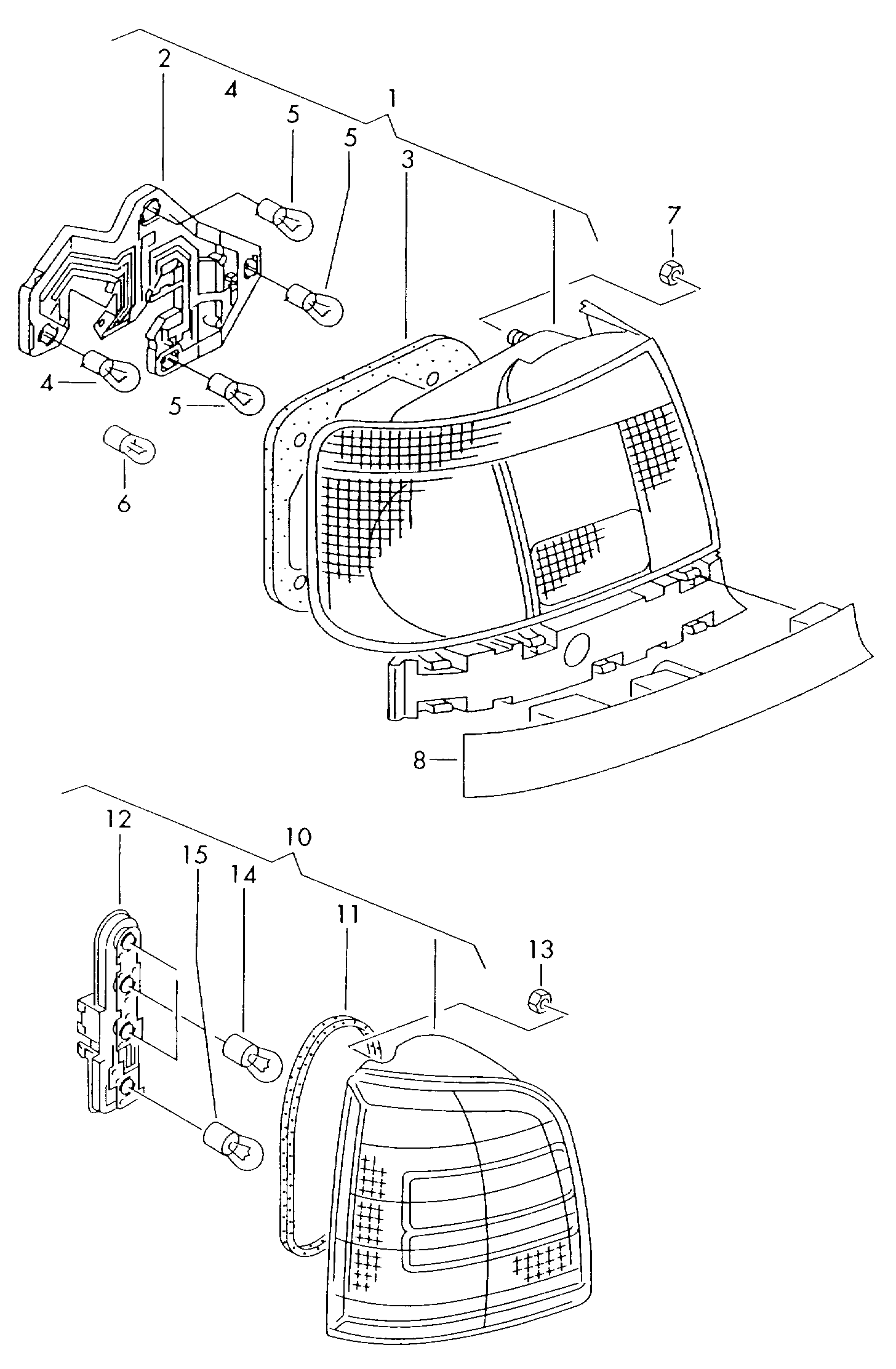 VW N   017 738 2 - Lampa, arxa işıq furqanavto.az