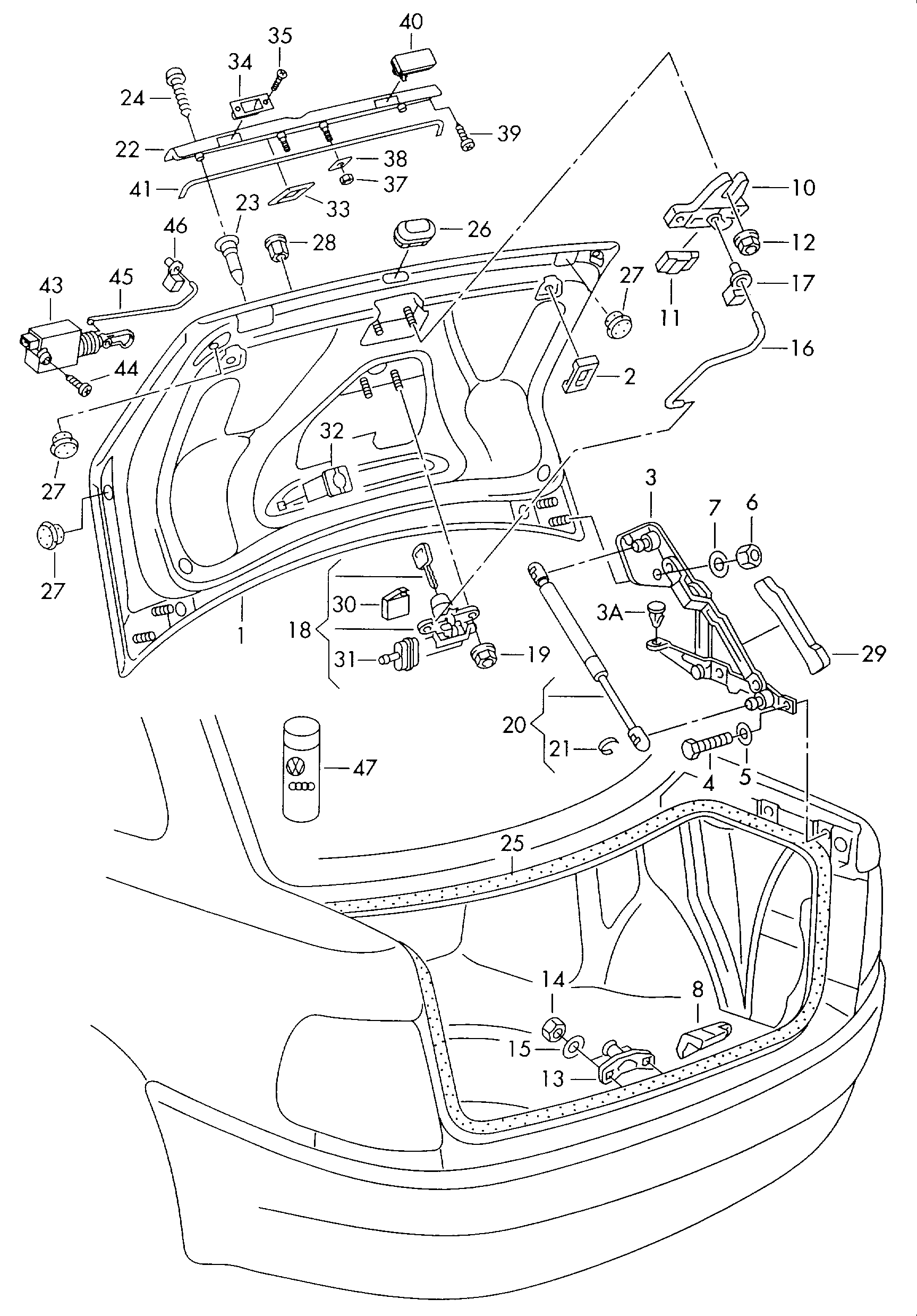 AUDI 8D5 827 552 F - Qazlı bulaq, baqaj, yük yeri furqanavto.az