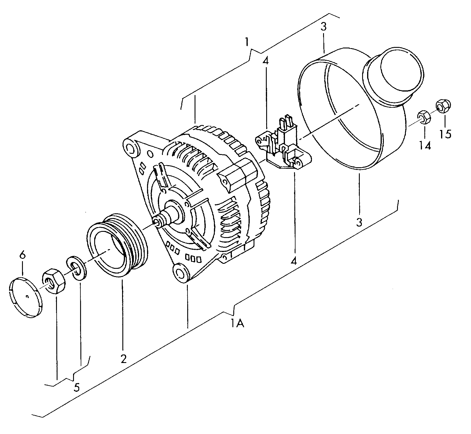 Skoda 028903025AX - Alternator furqanavto.az