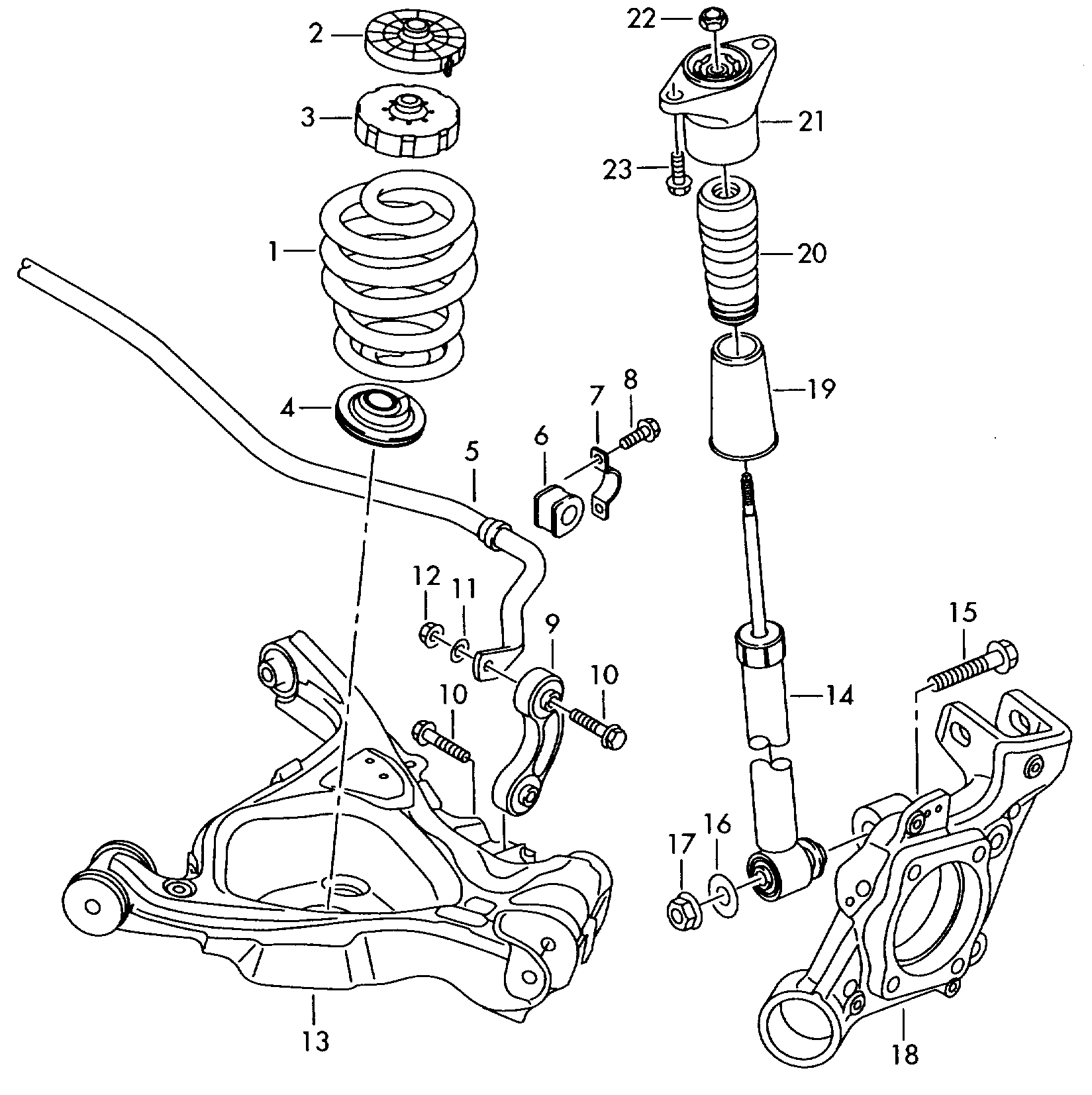 Skoda 4F0505465Q - Çubuq / Strut, stabilizator furqanavto.az